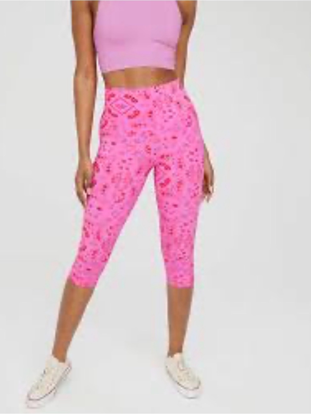 EUC Aerie Offline Real Me Cropped Capri Leggings